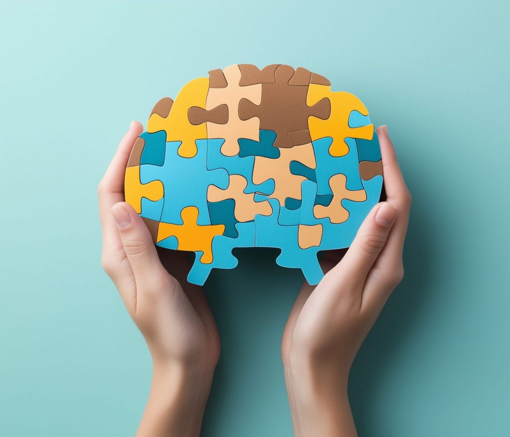 Bild-Hände-halten-Kugel-aus-Puzzleteilen-Pflegenetz-Rosenberger-Castrop-Rauxel